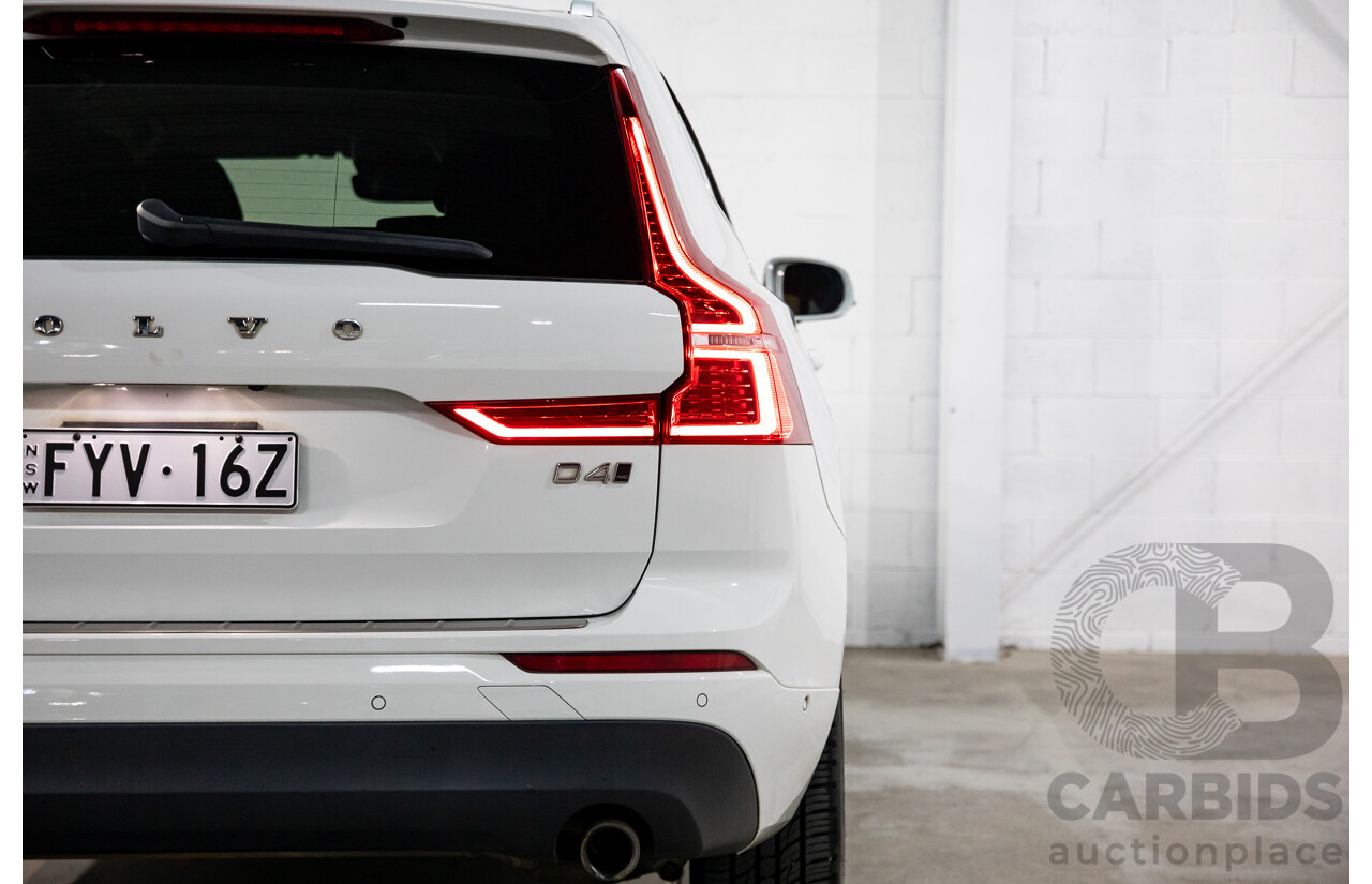 06/2018 Volvo XC60 D4 Momentum (AWD) 246 MY19 4d Wagon Ice White Turbo Diesel 2.0L