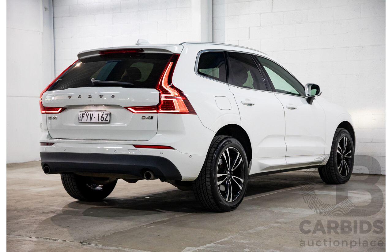 06/2018 Volvo XC60 D4 Momentum (AWD) 246 MY19 4d Wagon Ice White Turbo Diesel 2.0L