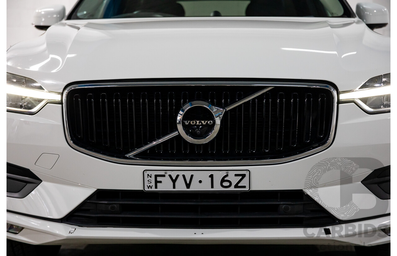06/2018 Volvo XC60 D4 Momentum (AWD) 246 MY19 4d Wagon Ice White Turbo Diesel 2.0L