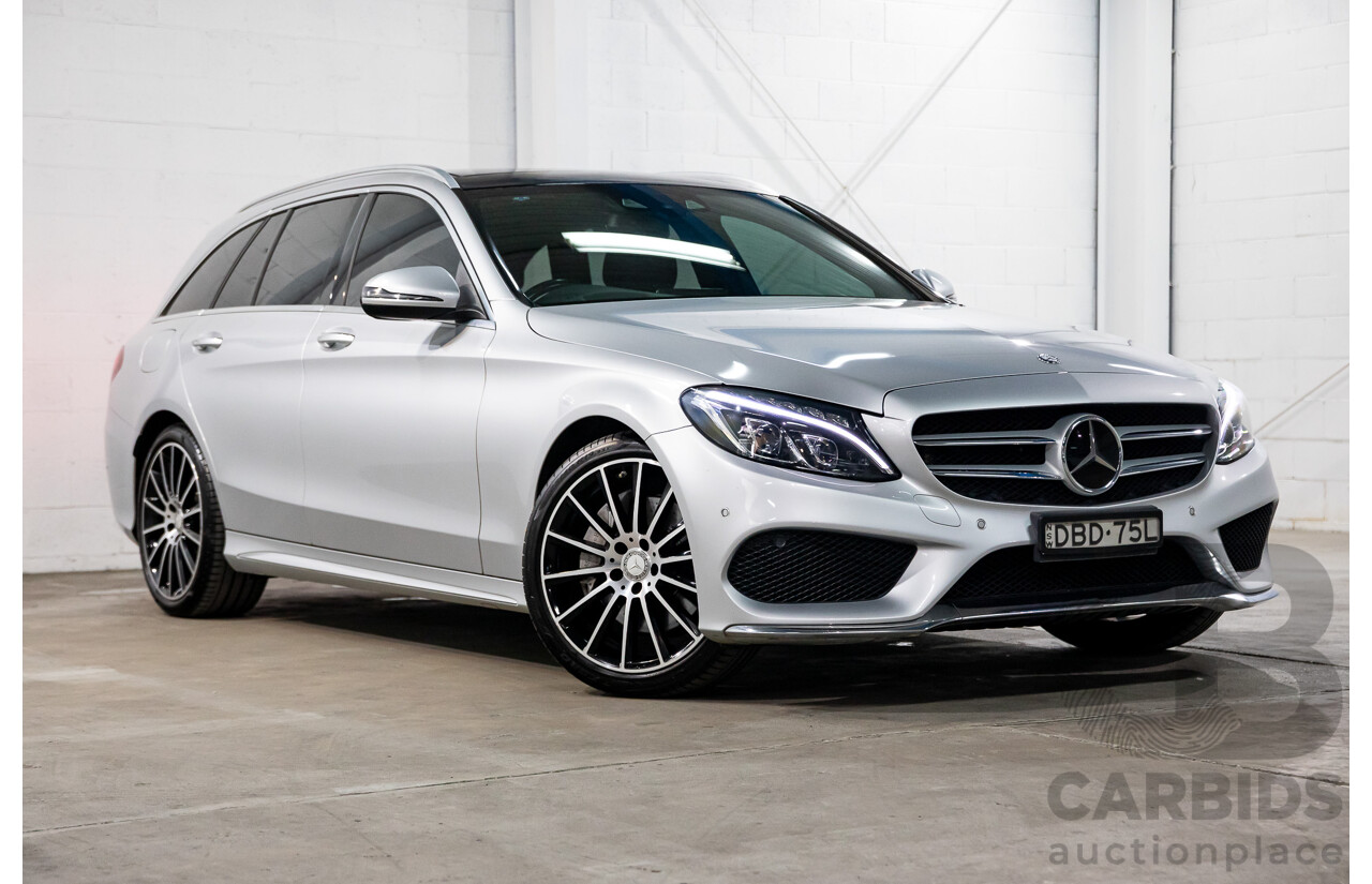 10/2015 Mercedes-Benz C250 AMG Line 205 4d Wagon Iridium Silver Metallic Turbo 2.0L