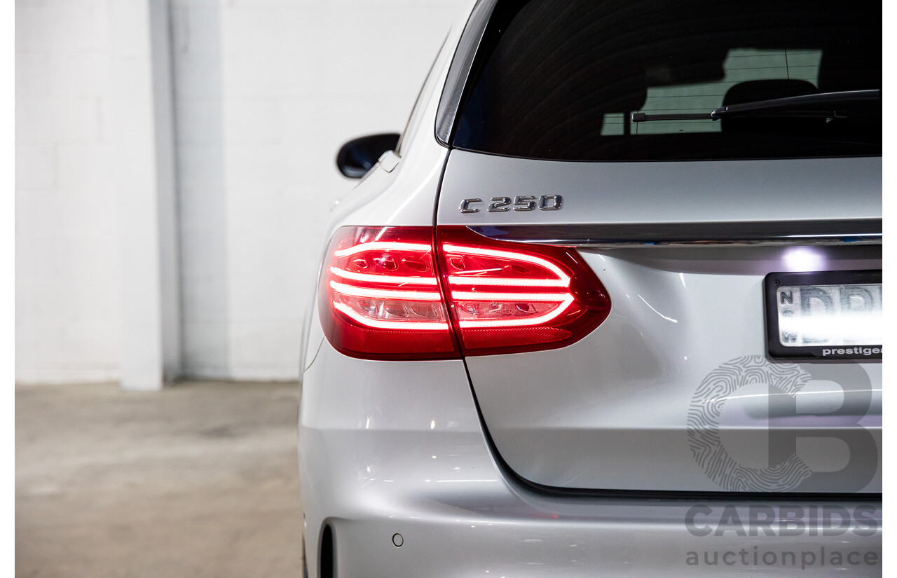 10/2015 Mercedes-Benz C250 AMG Line 205 4d Wagon Iridium Silver Metallic Turbo 2.0L