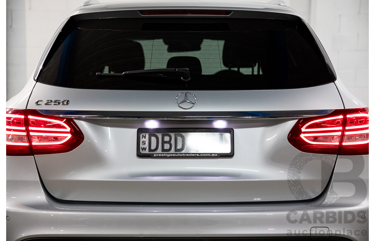 10/2015 Mercedes-Benz C250 AMG Line 205 4d Wagon Iridium Silver Metallic Turbo 2.0L