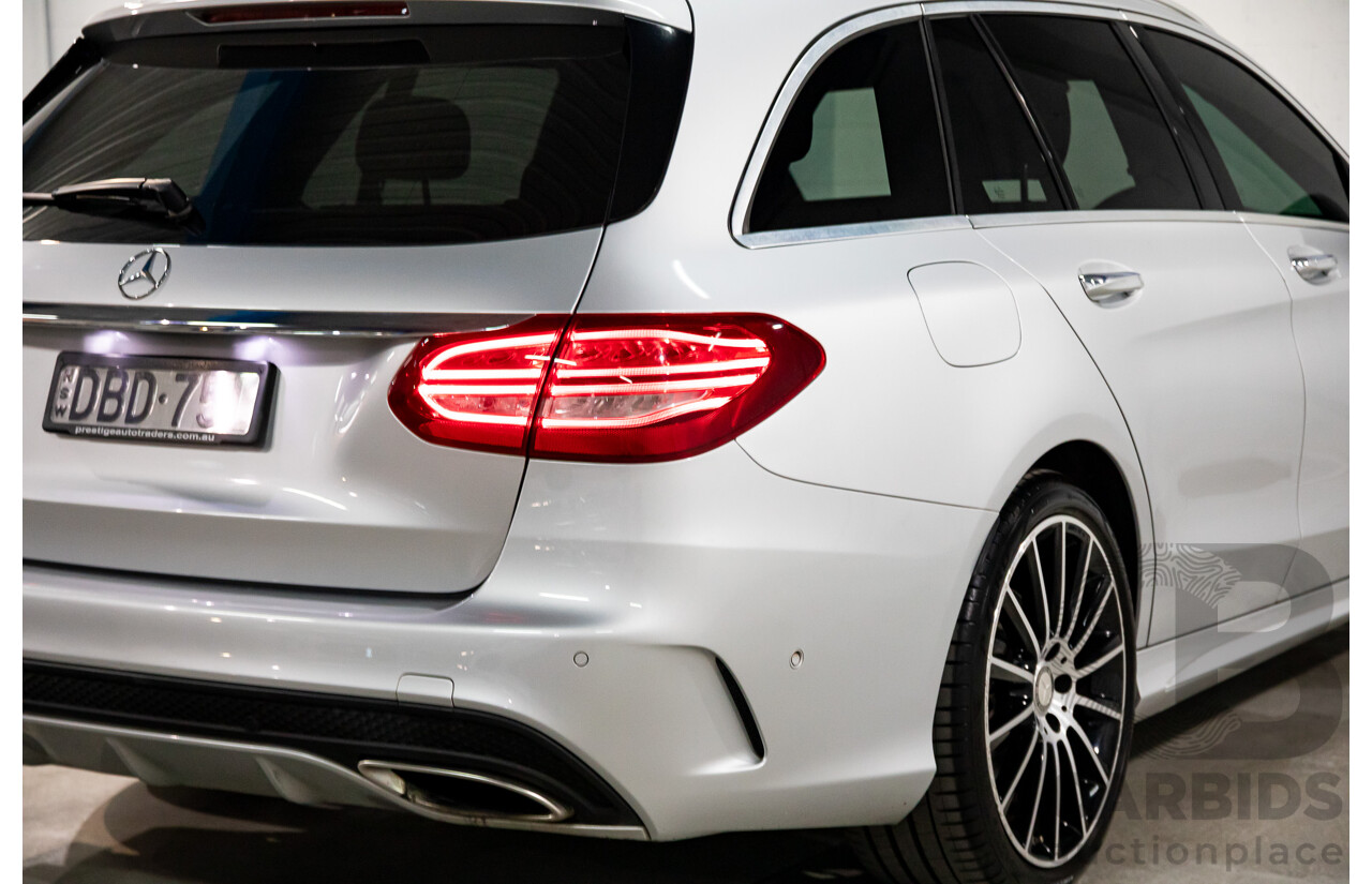 10/2015 Mercedes-Benz C250 AMG Line 205 4d Wagon Iridium Silver Metallic Turbo 2.0L