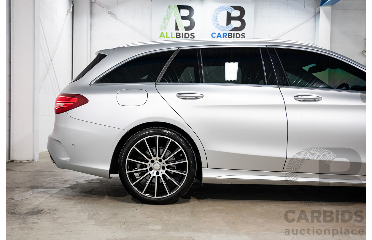 10/2015 Mercedes-Benz C250 AMG Line 205 4d Wagon Iridium Silver Metallic Turbo 2.0L