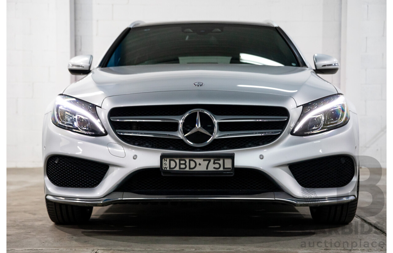 10/2015 Mercedes-Benz C250 AMG Line 205 4d Wagon Iridium Silver Metallic Turbo 2.0L