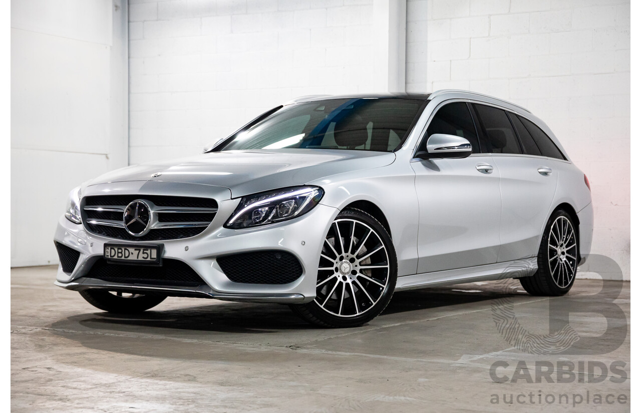 10/2015 Mercedes-Benz C250 AMG Line 205 4d Wagon Iridium Silver Metallic Turbo 2.0L