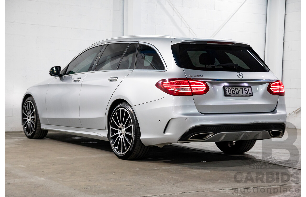10/2015 Mercedes-Benz C250 AMG Line 205 4d Wagon Iridium Silver Metallic Turbo 2.0L