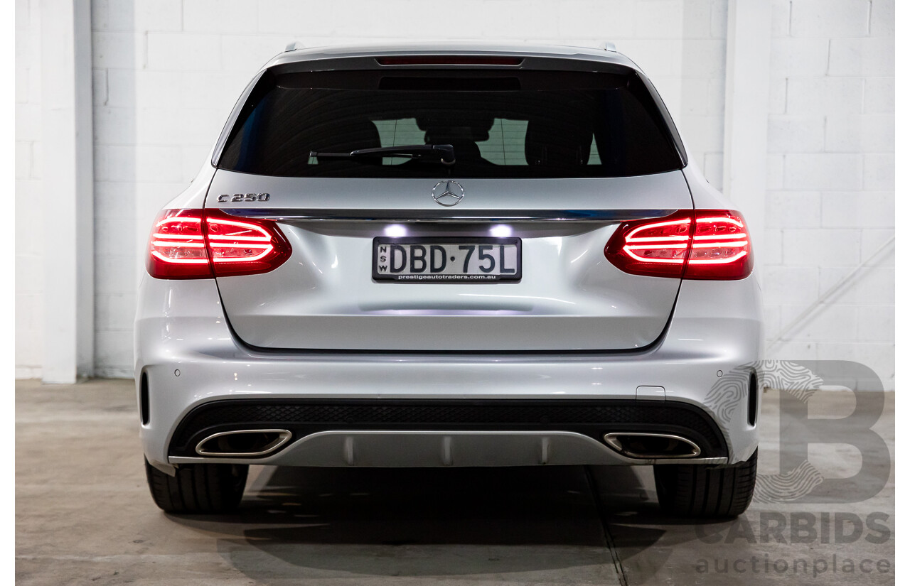 10/2015 Mercedes-Benz C250 AMG Line 205 4d Wagon Iridium Silver Metallic Turbo 2.0L