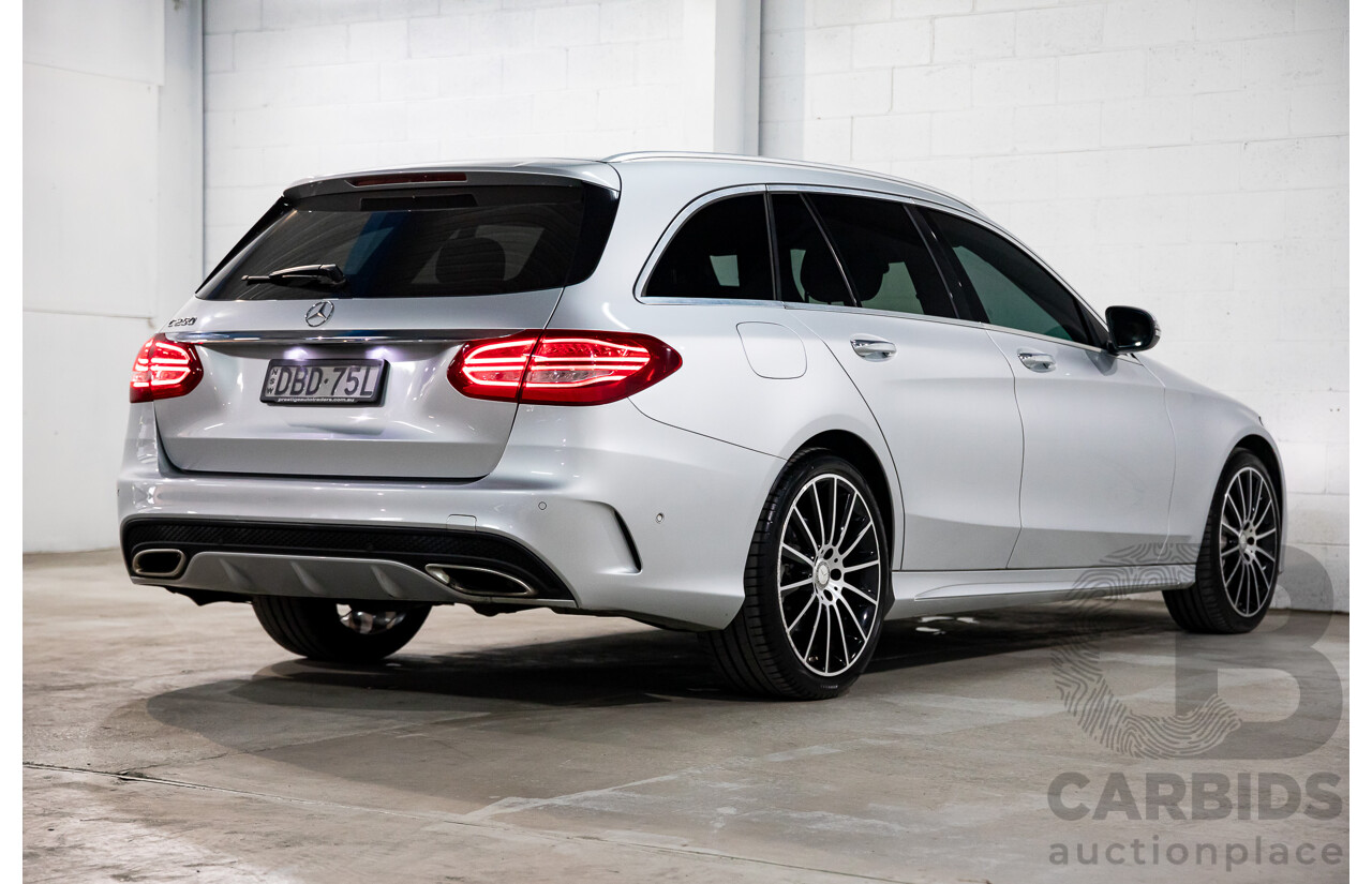 10/2015 Mercedes-Benz C250 AMG Line 205 4d Wagon Iridium Silver Metallic Turbo 2.0L