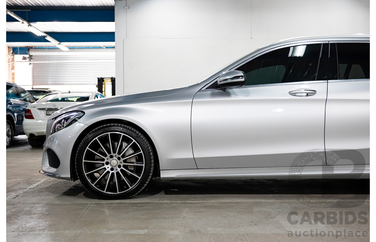 10/2015 Mercedes-Benz C250 AMG Line 205 4d Wagon Iridium Silver Metallic Turbo 2.0L