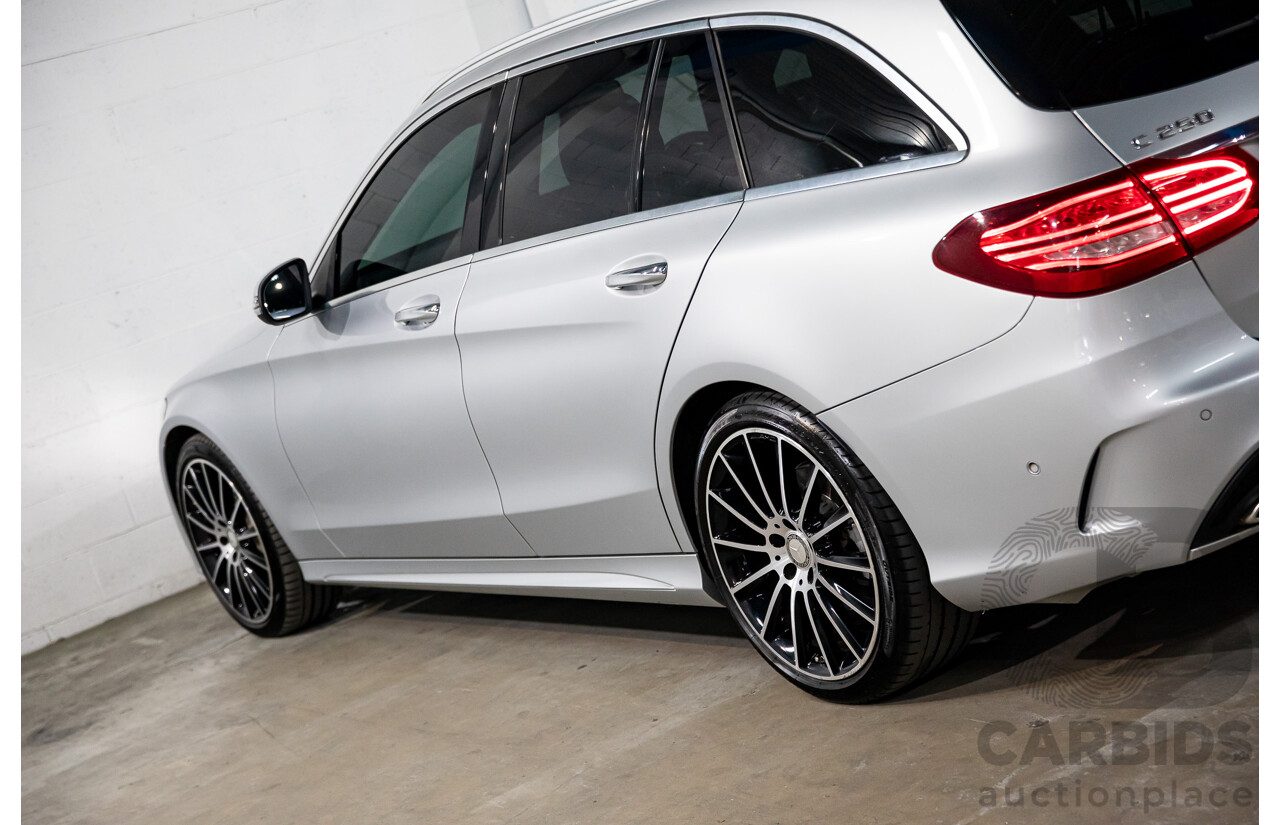 10/2015 Mercedes-Benz C250 AMG Line 205 4d Wagon Iridium Silver Metallic Turbo 2.0L