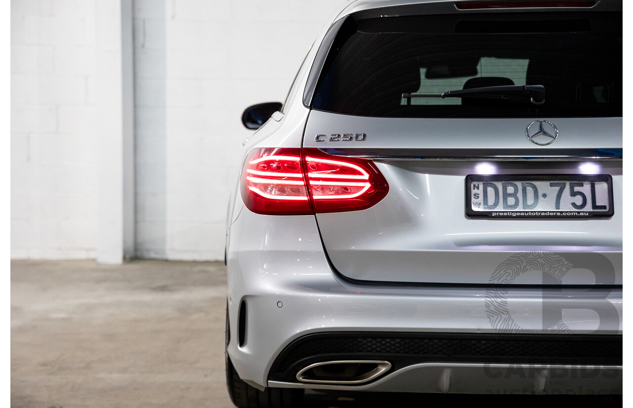 10/2015 Mercedes-Benz C250 AMG Line 205 4d Wagon Iridium Silver Metallic Turbo 2.0L