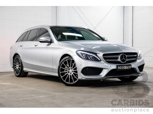 10/2015 Mercedes-Benz C250 AMG Line 205 4d Wagon Iridium Silver Metallic Turbo 2.0L