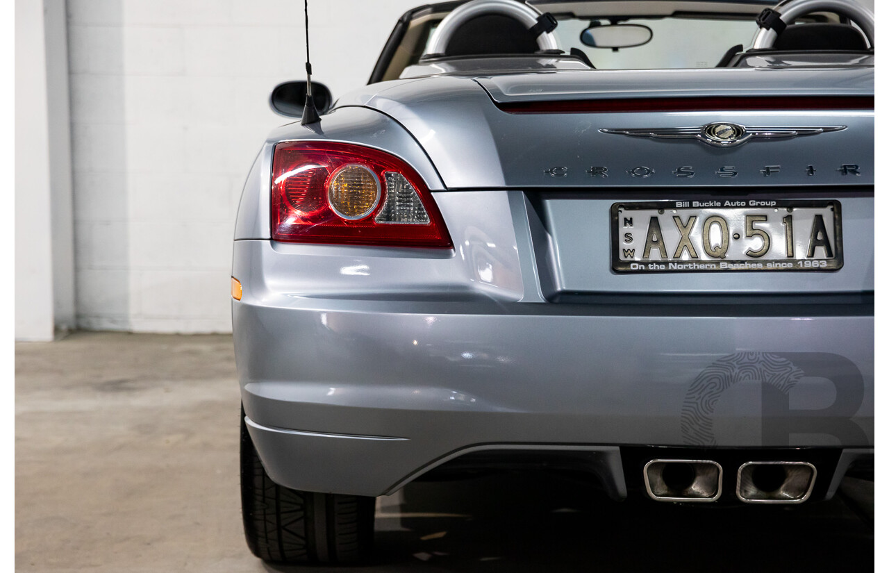 8/2004 Chrysler Crossfire Roadster ZH 2d Convertible Sapphire Silver Metallic V6 3.2L