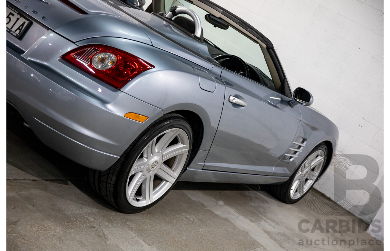 8/2004 Chrysler Crossfire Roadster ZH 2d Convertible Sapphire Silver Metallic V6 3.2L
