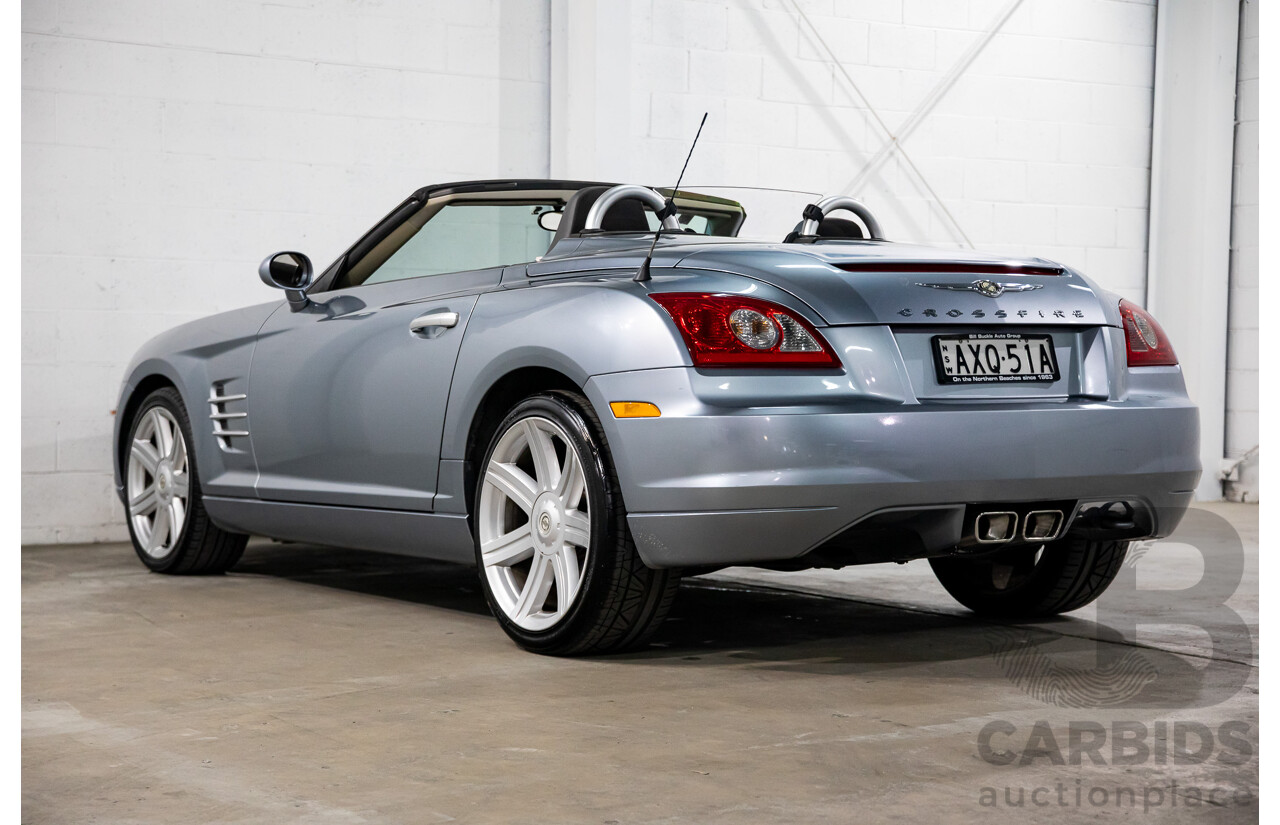 8/2004 Chrysler Crossfire Roadster ZH 2d Convertible Sapphire Silver Metallic V6 3.2L
