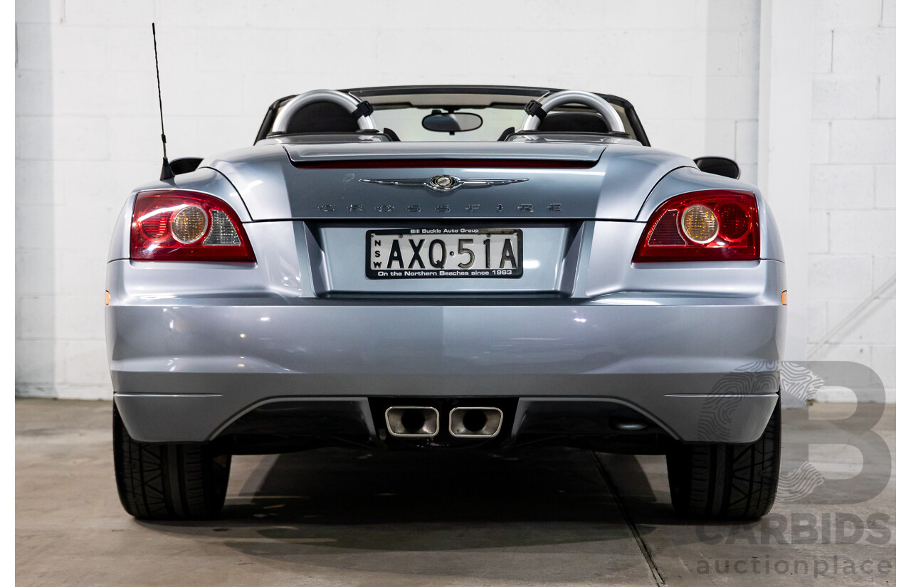 8/2004 Chrysler Crossfire Roadster ZH 2d Convertible Sapphire Silver Metallic V6 3.2L