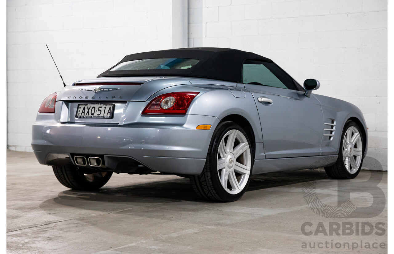8/2004 Chrysler Crossfire Roadster ZH 2d Convertible Sapphire Silver Metallic V6 3.2L