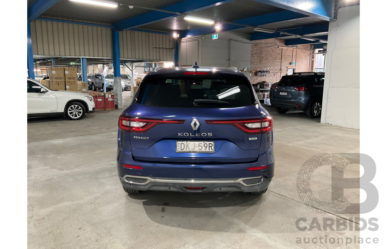 09/2016 Renault Koleos Intens X-Tronic (4x4) XZG 4d Wagon Blue 2.5L