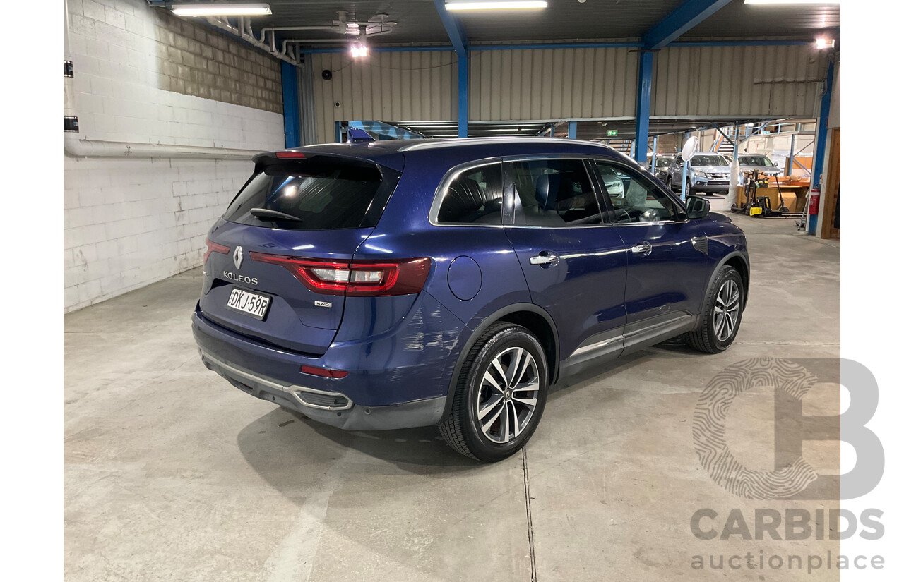09/2016 Renault Koleos Intens X-Tronic (4x4) XZG 4d Wagon Blue 2.5L