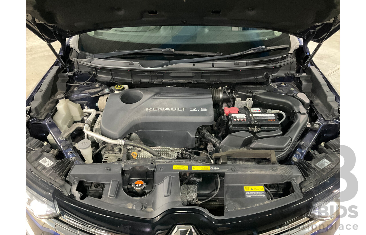 09/2016 Renault Koleos Intens X-Tronic (4x4) XZG 4d Wagon Blue 2.5L