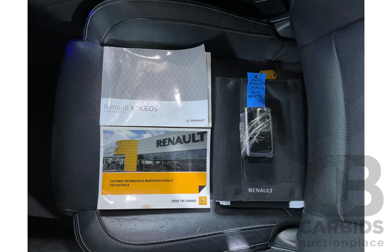 09/2016 Renault Koleos Intens X-Tronic (4x4) XZG 4d Wagon Blue 2.5L