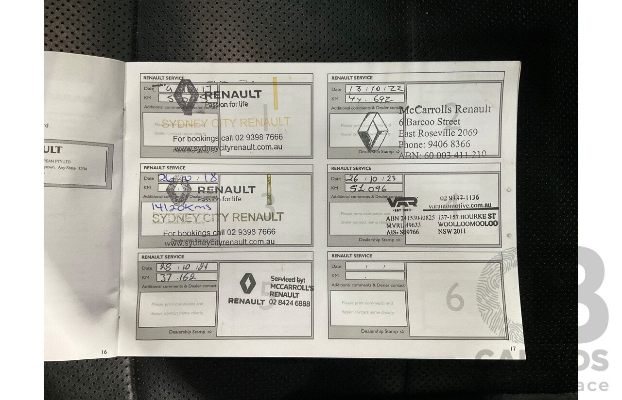 09/2016 Renault Koleos Intens X-Tronic (4x4) XZG 4d Wagon Blue 2.5L