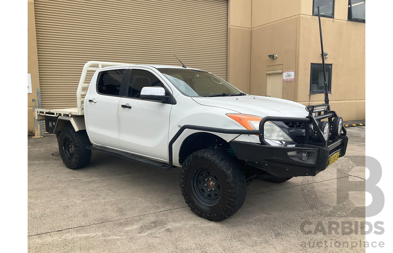 11/2012 Mazda BT-50 XTR (4x4)  Dual Cab Utility White 3.2L