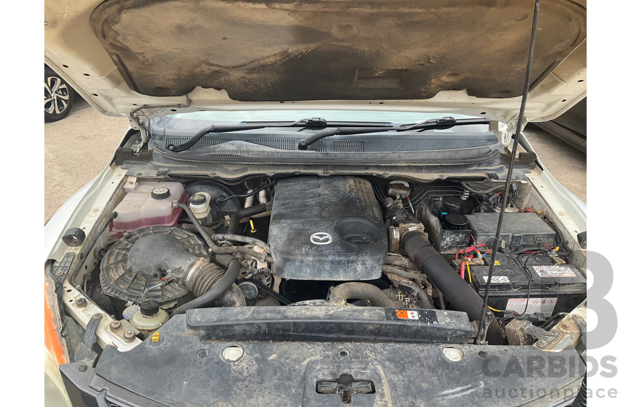 11/2012 Mazda BT-50 XTR (4x4)  Dual Cab Utility White 3.2L