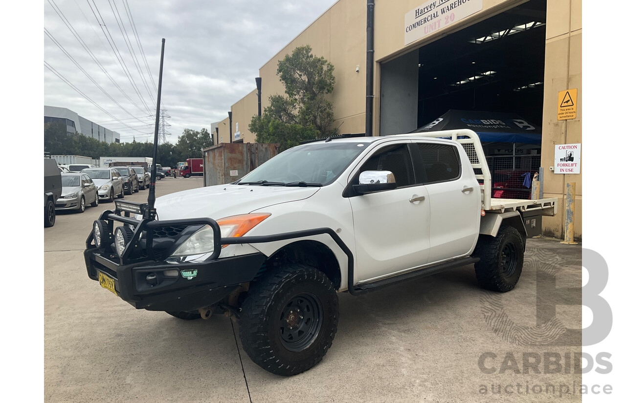 11/2012 Mazda BT-50 XTR (4x4)  Dual Cab Utility White 3.2L