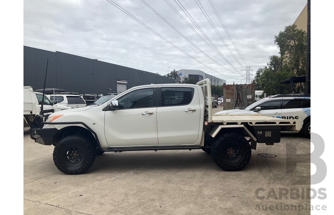 11/2012 Mazda BT-50 XTR (4x4)  Dual Cab Utility White 3.2L