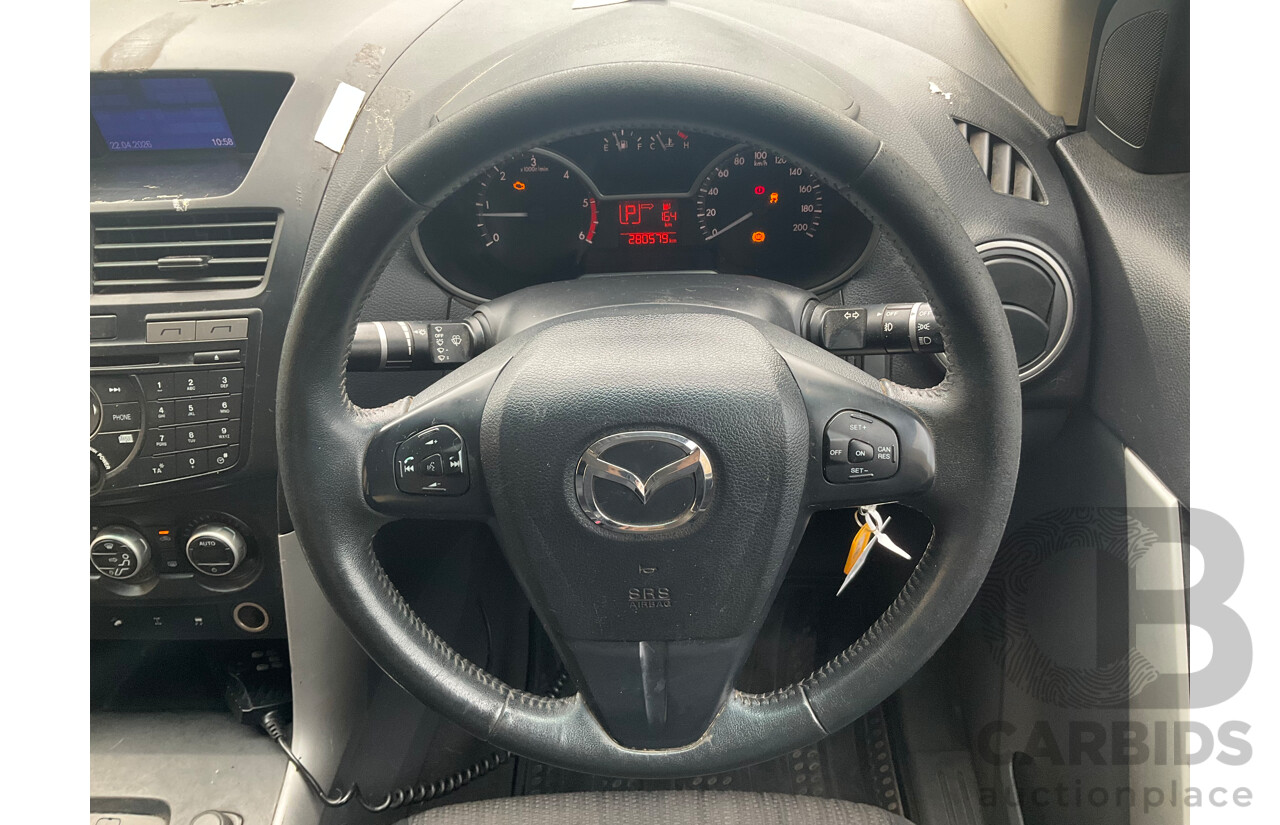 11/2012 Mazda BT-50 XTR (4x4)  Dual Cab Utility White 3.2L