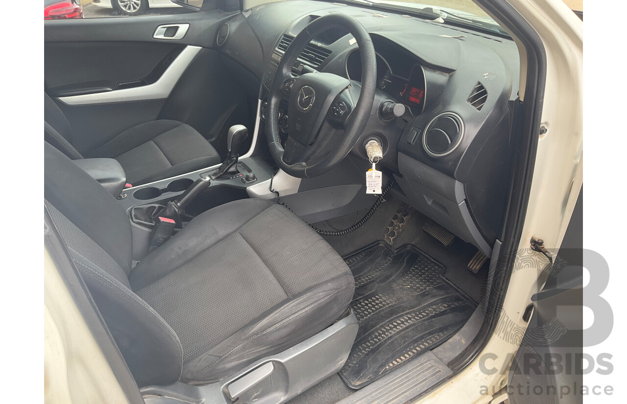 11/2012 Mazda BT-50 XTR (4x4)  Dual Cab Utility White 3.2L