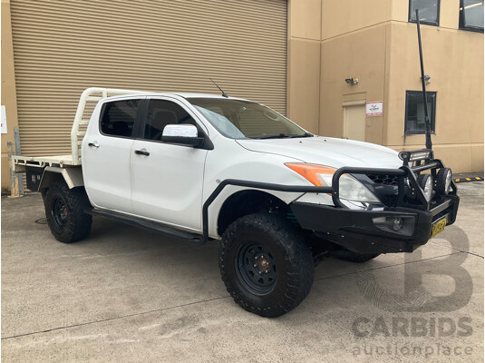 11/2012 Mazda BT-50 XTR (4x4)  Dual Cab Utility White 3.2L