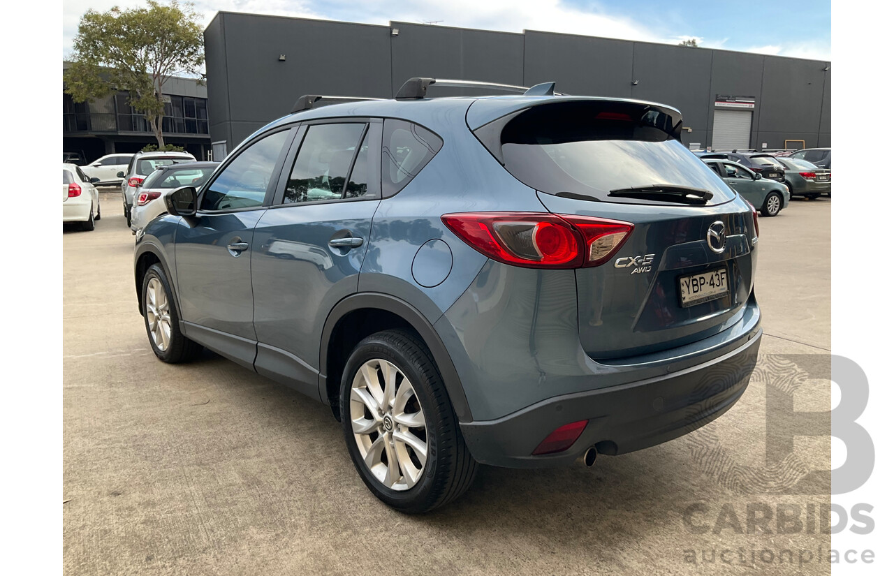 12/2013 Mazda CX-5 Grand Tourer (4x4) MY13 Upgrade 4d Wagon Blue Turbo Diesel 2.2L