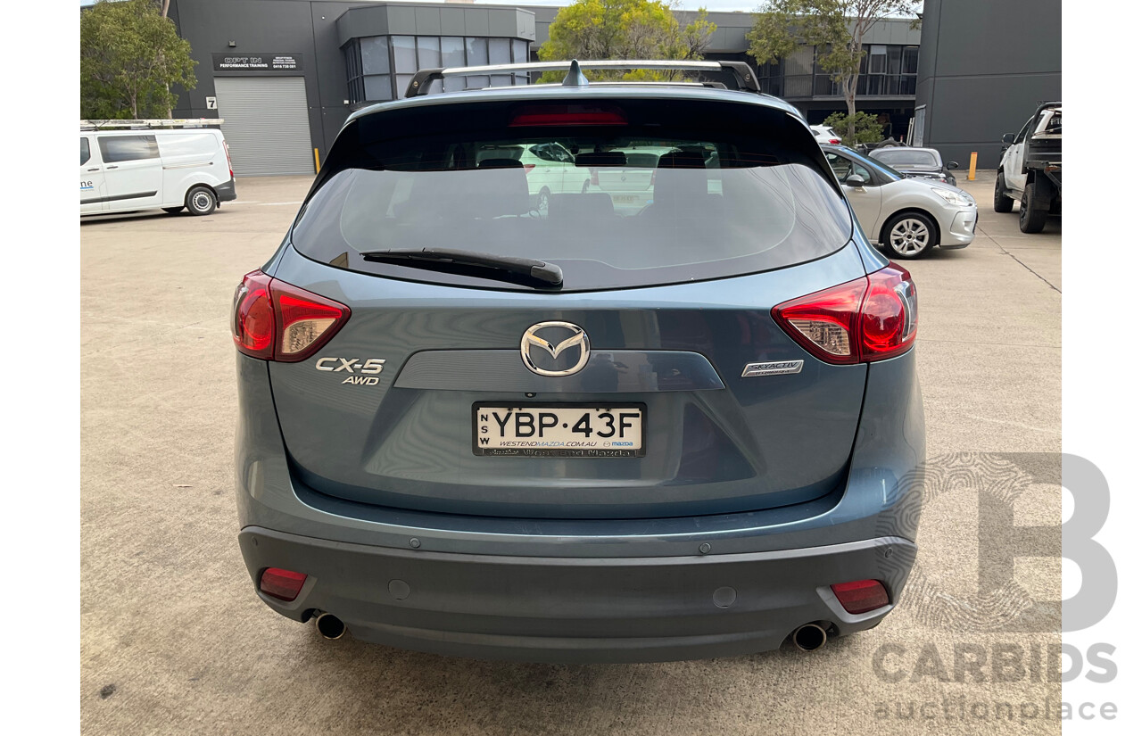 12/2013 Mazda CX-5 Grand Tourer (4x4) MY13 Upgrade 4d Wagon Blue Turbo Diesel 2.2L