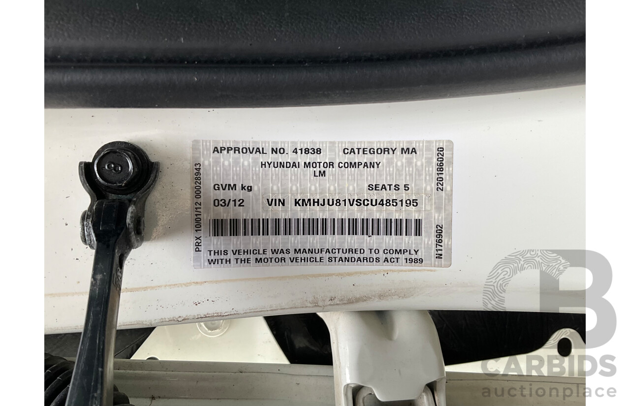 3/2012 Hyundai Ix35 Elite (AWD) LM MY11 4d Wagon White Turbo Diesel 2.0L