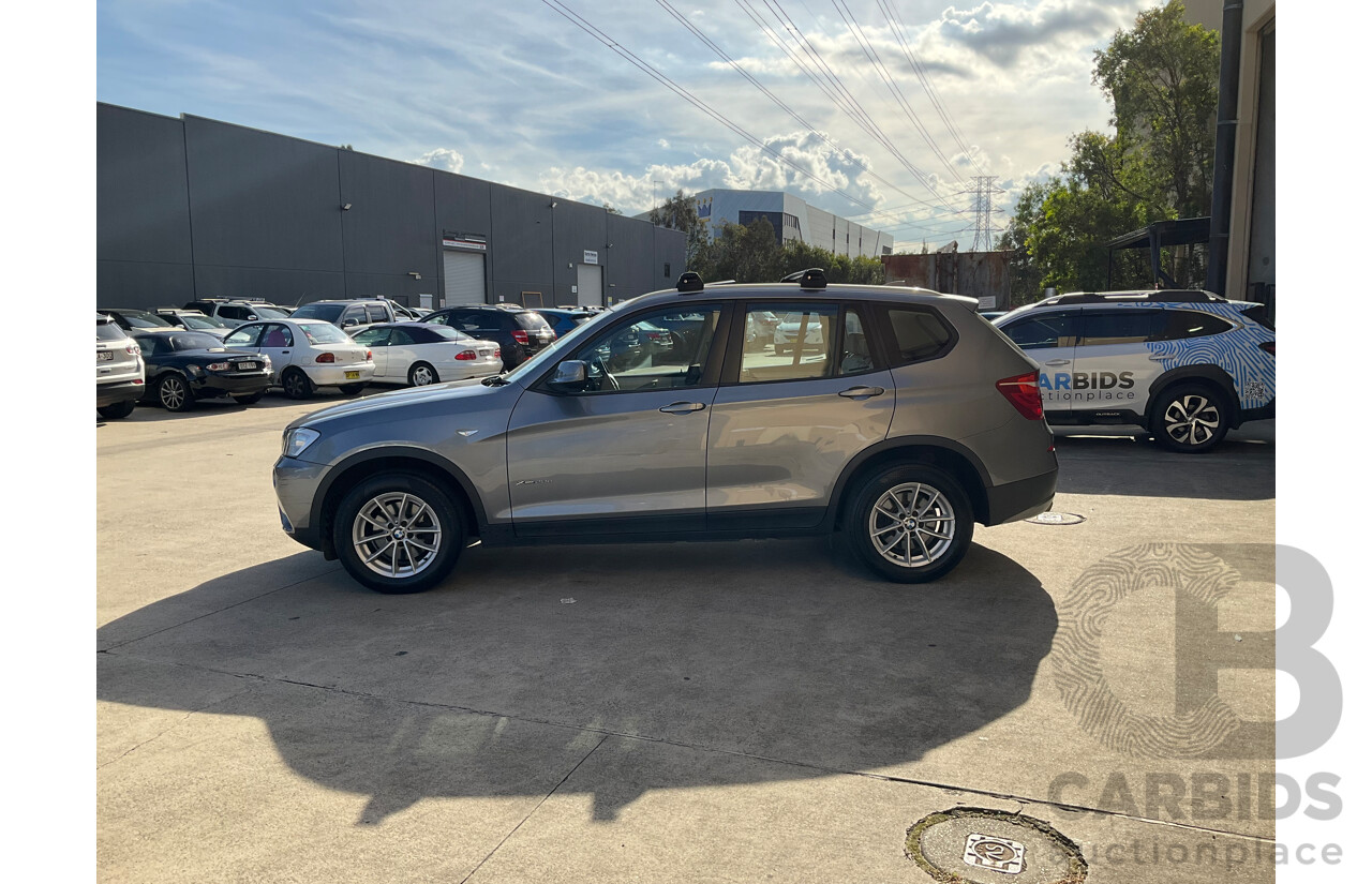4/2011 Bmw X3 Xdrive 20d F25 4d Wagon Grey Turbo Diesel 2.0L
