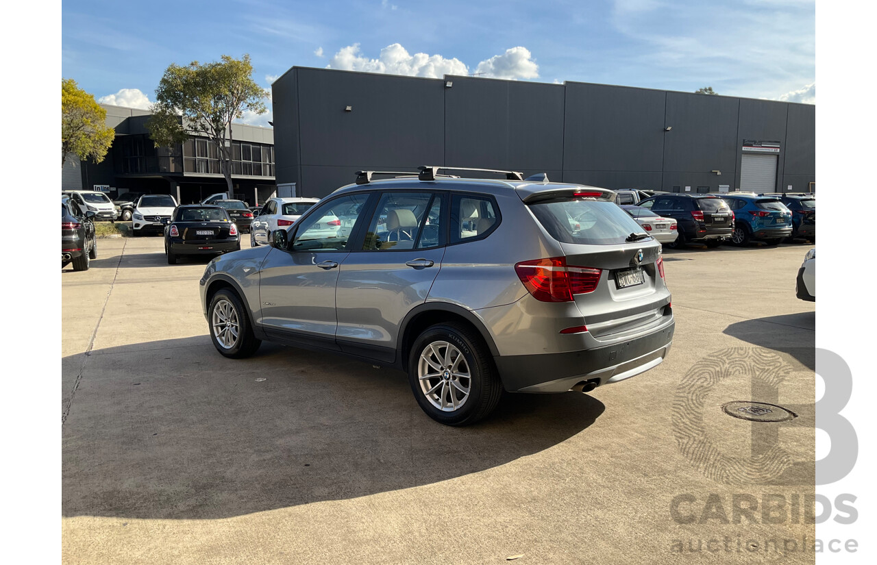 4/2011 Bmw X3 Xdrive 20d F25 4d Wagon Grey Turbo Diesel 2.0L
