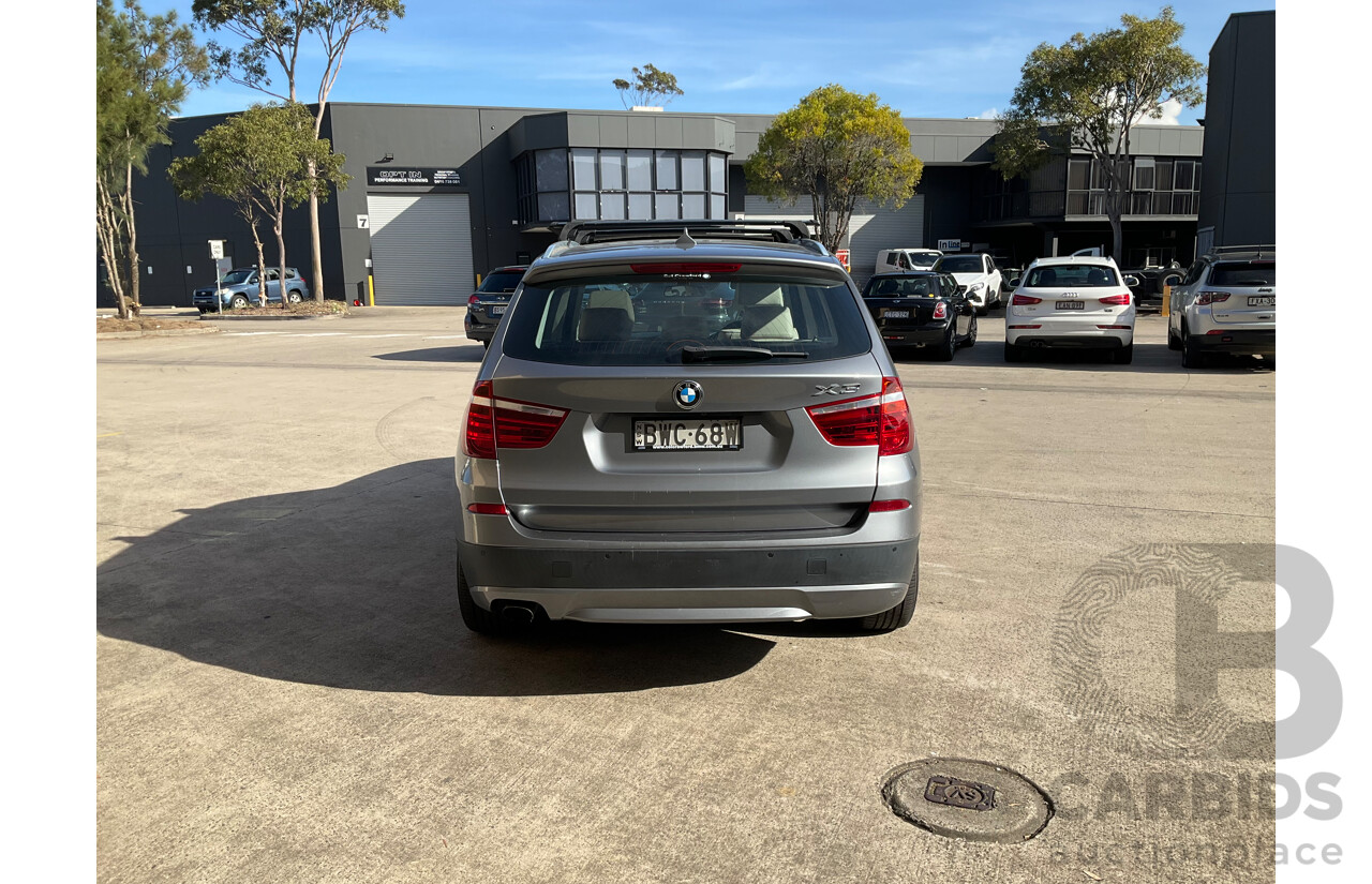 4/2011 Bmw X3 Xdrive 20d F25 4d Wagon Grey Turbo Diesel 2.0L