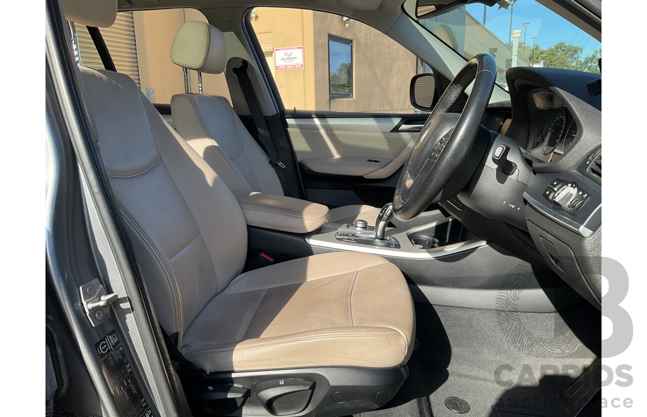 4/2011 Bmw X3 Xdrive 20d F25 4d Wagon Grey Turbo Diesel 2.0L