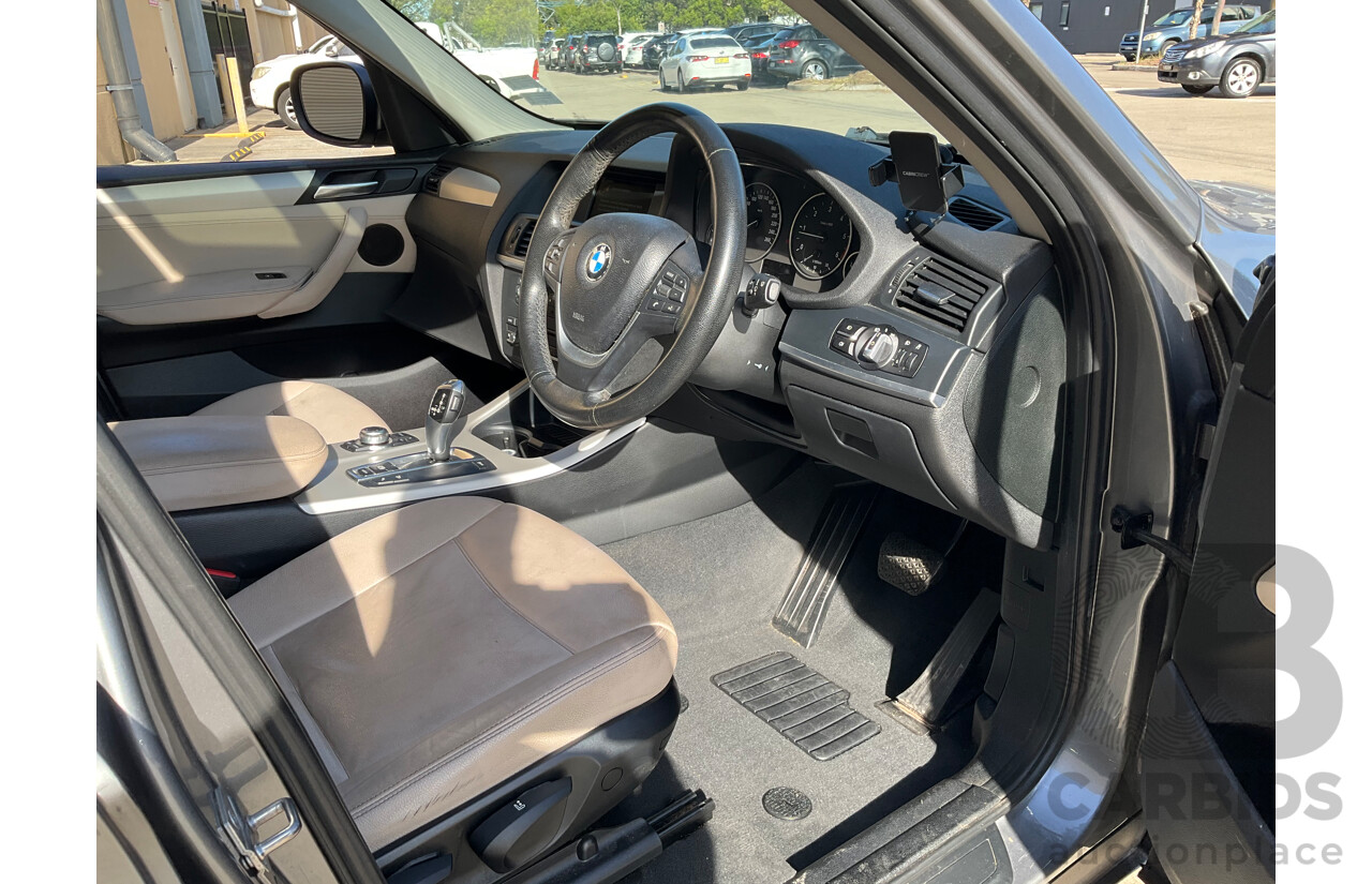 4/2011 Bmw X3 Xdrive 20d F25 4d Wagon Grey Turbo Diesel 2.0L