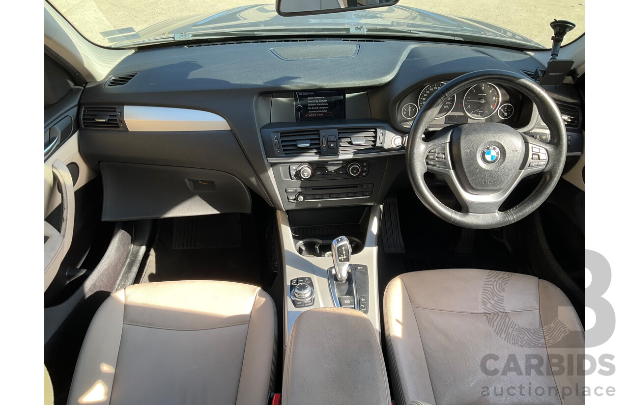 4/2011 Bmw X3 Xdrive 20d F25 4d Wagon Grey Turbo Diesel 2.0L