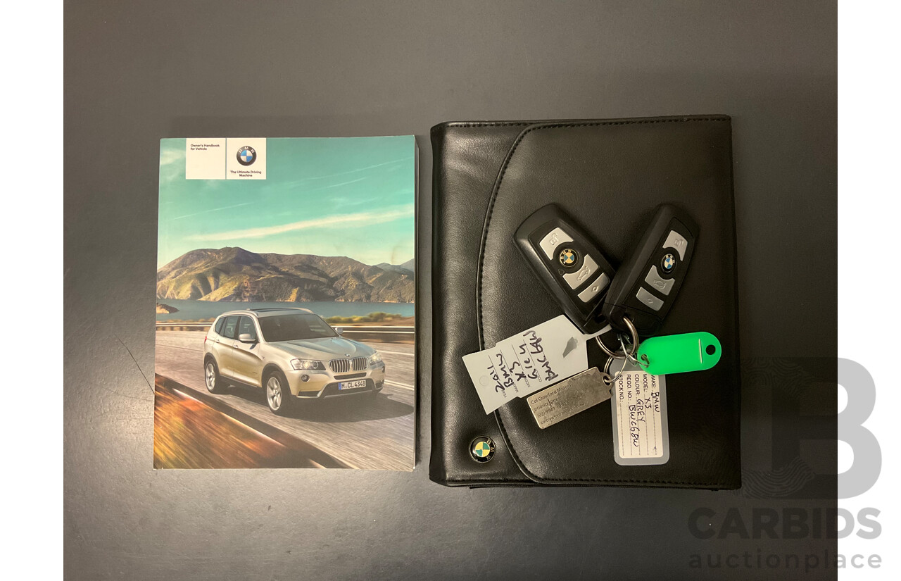 4/2011 Bmw X3 Xdrive 20d F25 4d Wagon Grey Turbo Diesel 2.0L