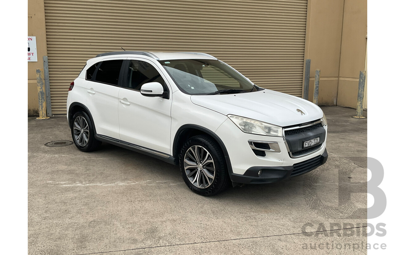 3/2014 Peugeot 4008 Active (4x2) MY14 Upgrade 4d Wagon White 2.0L