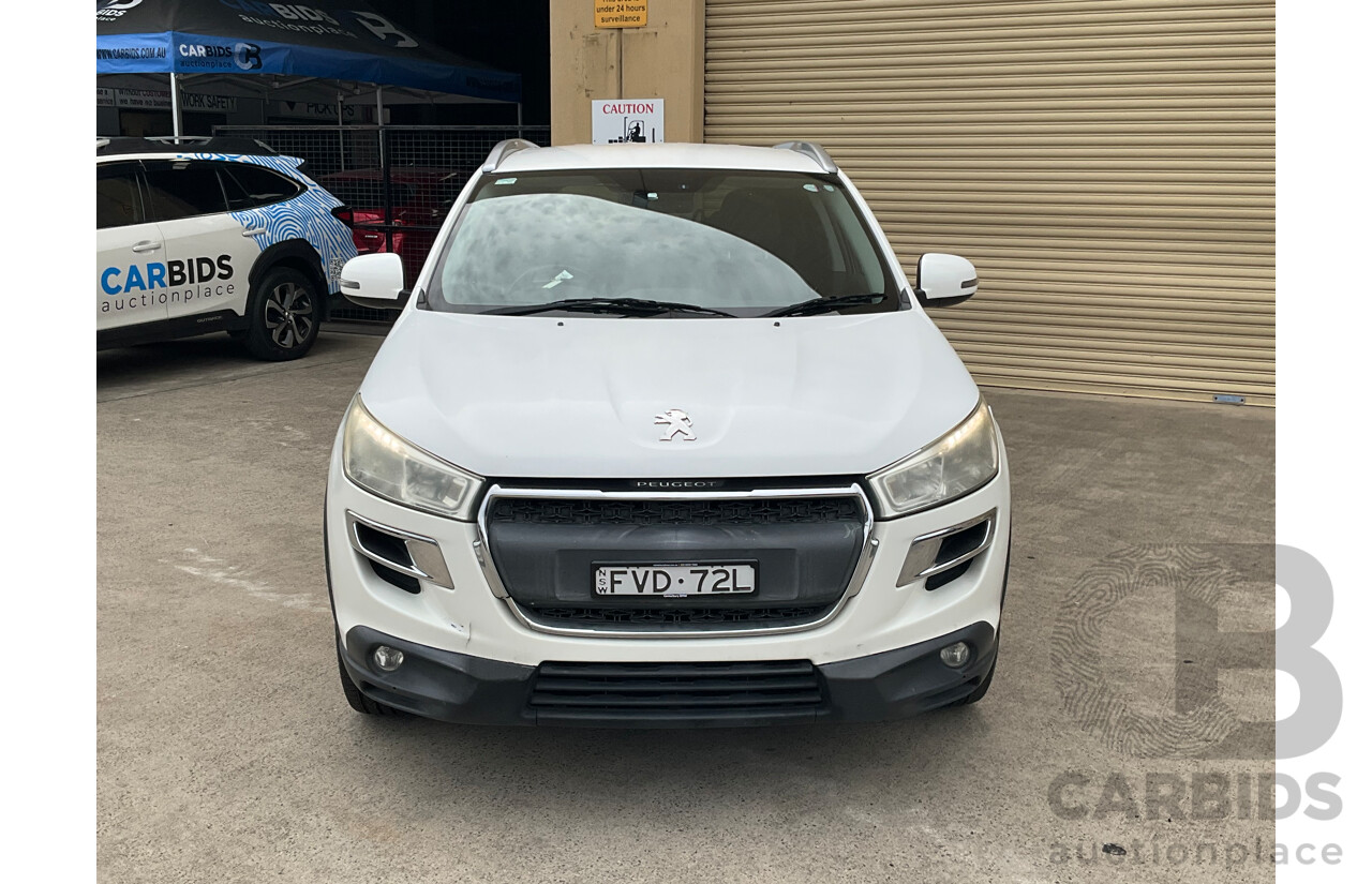 3/2014 Peugeot 4008 Active (4x2) MY14 Upgrade 4d Wagon White 2.0L
