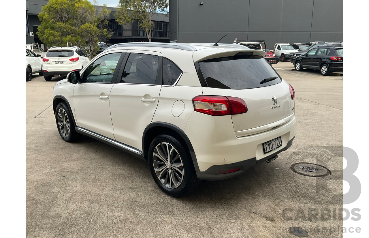 3/2014 Peugeot 4008 Active (4x2) MY14 Upgrade 4d Wagon White 2.0L