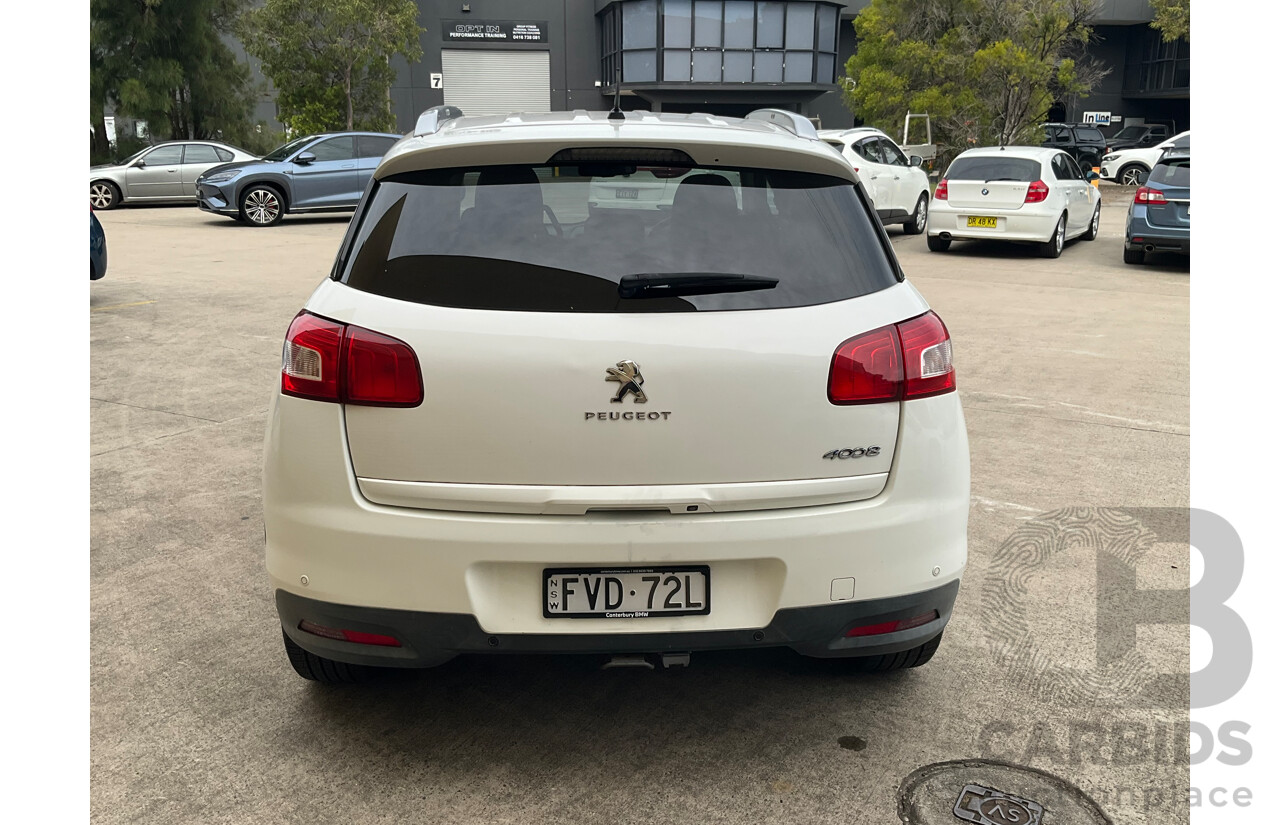3/2014 Peugeot 4008 Active (4x2) MY14 Upgrade 4d Wagon White 2.0L