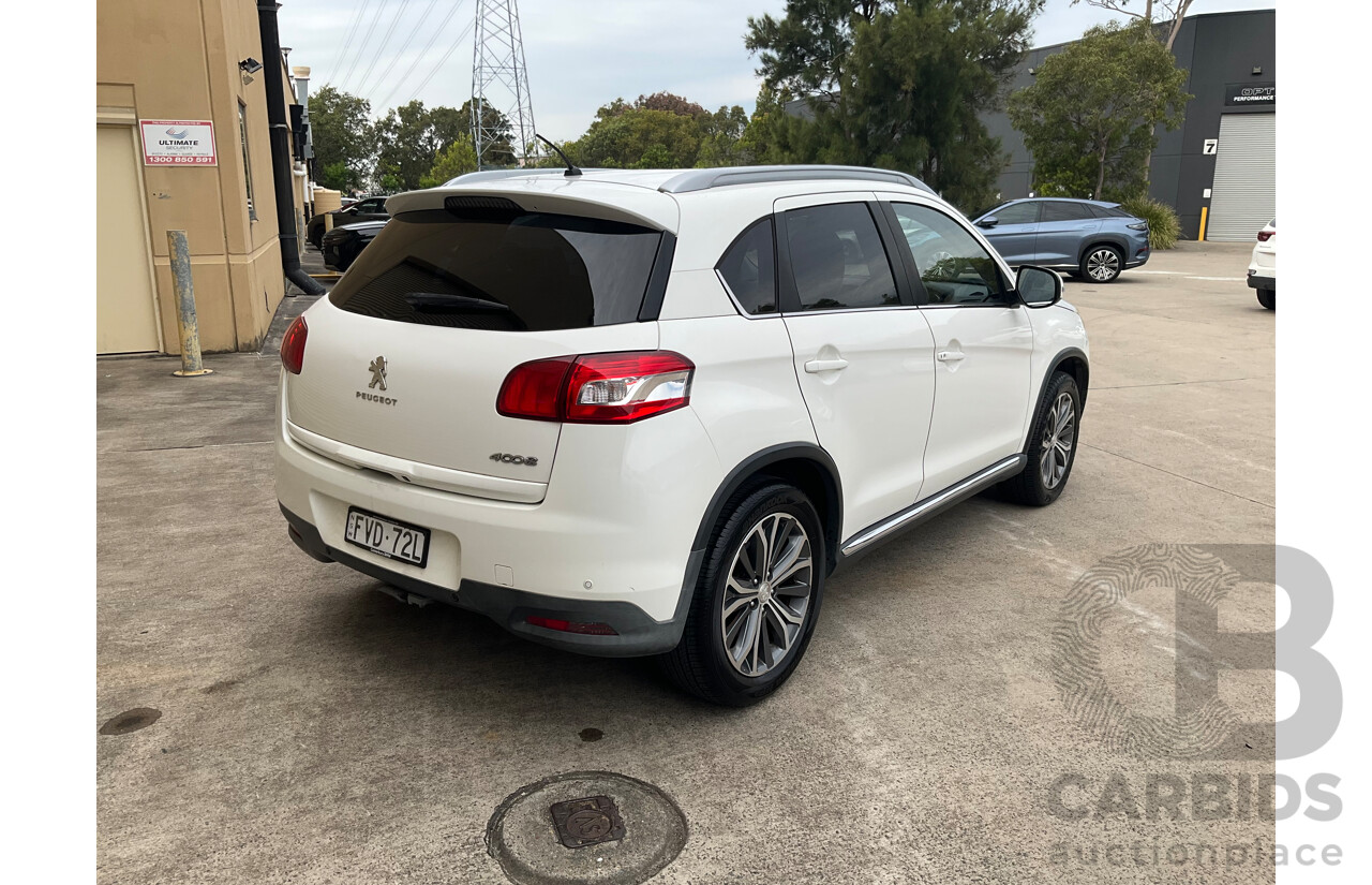 3/2014 Peugeot 4008 Active (4x2) MY14 Upgrade 4d Wagon White 2.0L