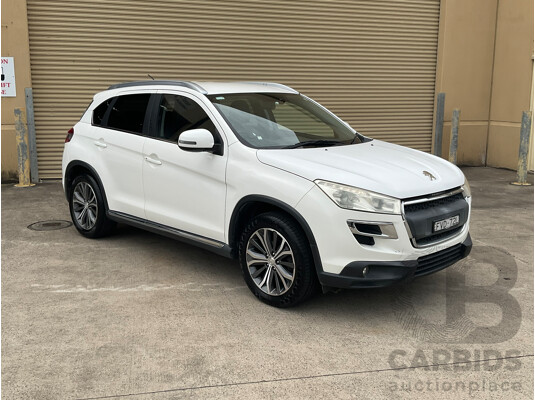 3/2014 Peugeot 4008 Active (4x2) MY14 Upgrade 4d Wagon White 2.0L